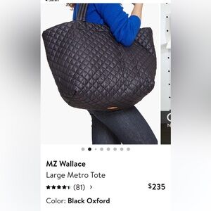 MZ Wallace Quilted Black Tote